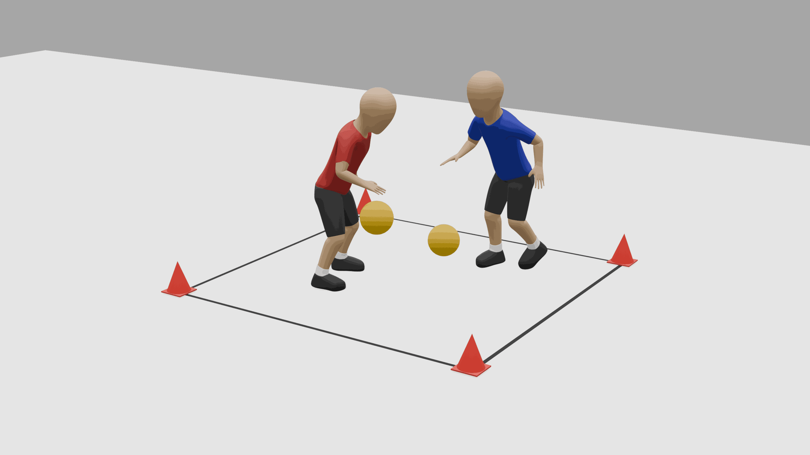 Prellduell – Ball & Objektkontrolle, Klasse 2/3/4