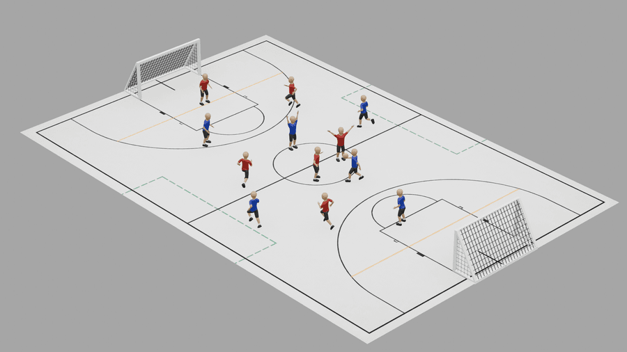 Two Touch Ball – Ball & Objektkontrolle, Klasse 3/4